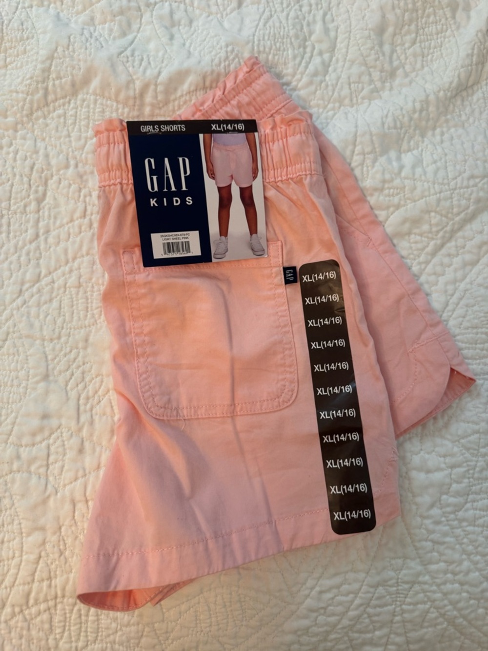 GAP Kids Light Pink Girls' Elastic-Waist Shorts